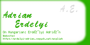 adrian erdelyi business card